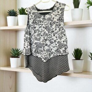 Initiatives - 2 Pattern - Sleeveless - Tunic - Size M